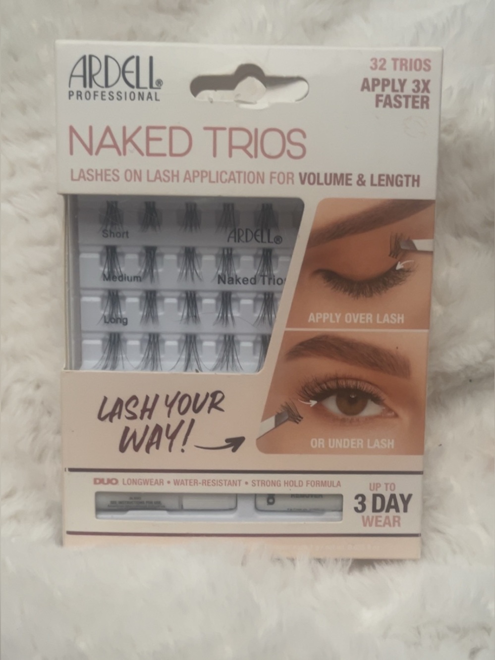 NIB Ardell Naked Trios Cluster Lashes - Black